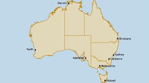 Map of Australia